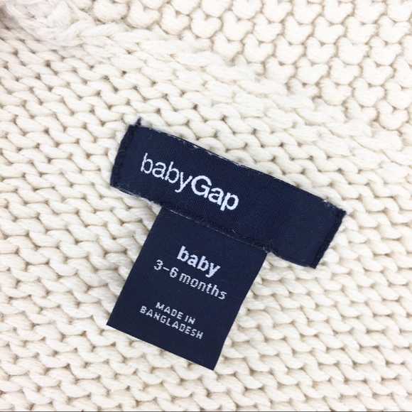 EUC Baby GAP Cream Double-Breasted Sweater… - Picture 5 of 7